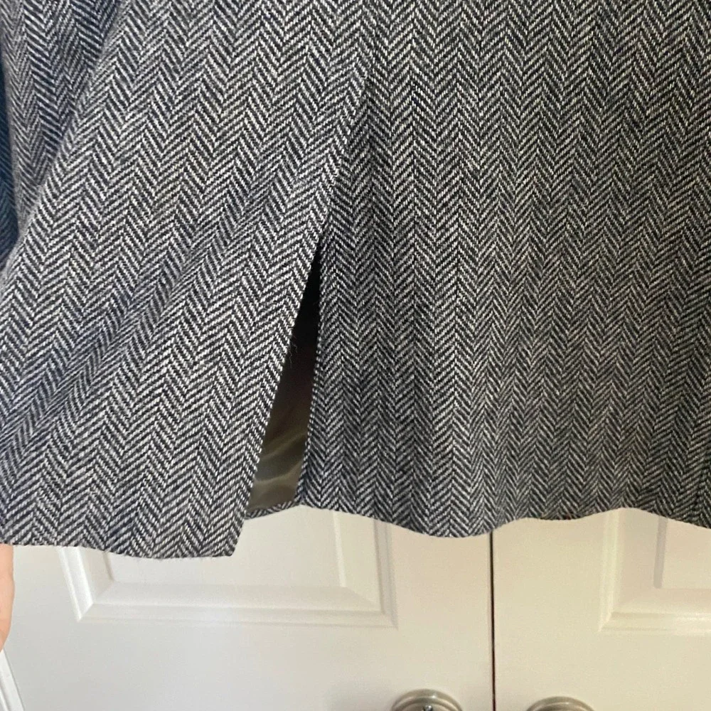 VTG Deansgate Herringbone Wool Blazer Men L/XL Made in USA Academia Classic READ